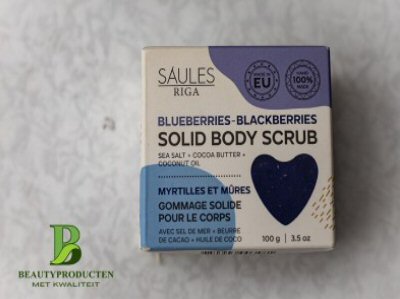 Saules Riga Solid Body Scrub - Blauwe Bessen en Zwarte Bramen Saules Riga Solid Body Scrub - Blauwe Bessen en Zwarte Bramen