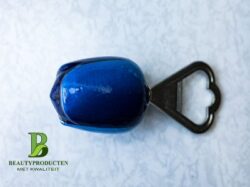 Afbeelding1 Houten Tulp met Flesopener Blauw
