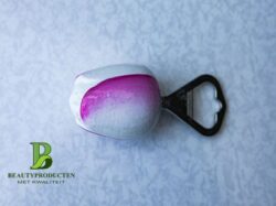 Houten Tulp met Flesopener roze Houten Tulp met Flesopener roze