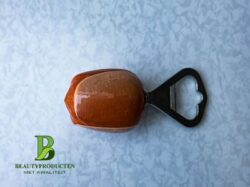 Houten Tulp met Flesopener oranje Houten Tulp met Flesopener oranje