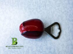 Houten Tulp met Flesopener rood Houten Tulp met Flesopener rood