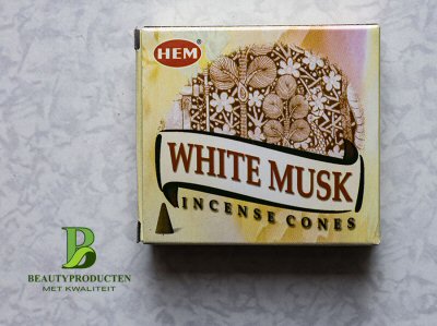 Hem Wierook Kegeltjes White Musk