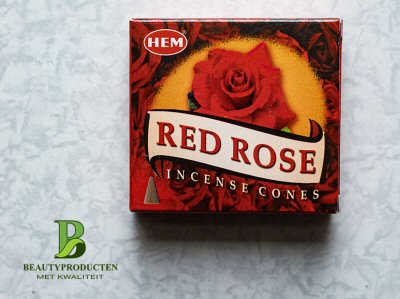 Hem Wierook Kegeltjes Red Rose