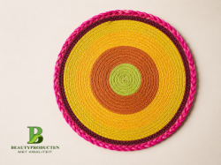 Zomerse Rieten Placemat Rond Zomerse Rieten Placemat Rond